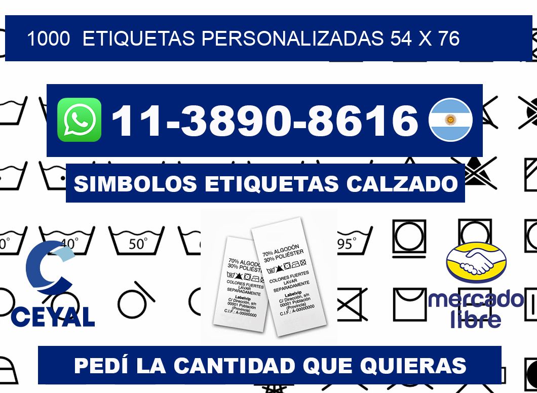 1000 ETIQUETAS PERSONALIZADAS 54 x 76