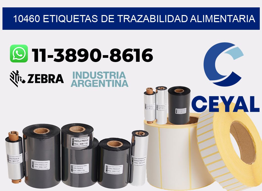 10460 Etiquetas de trazabilidad alimentaria