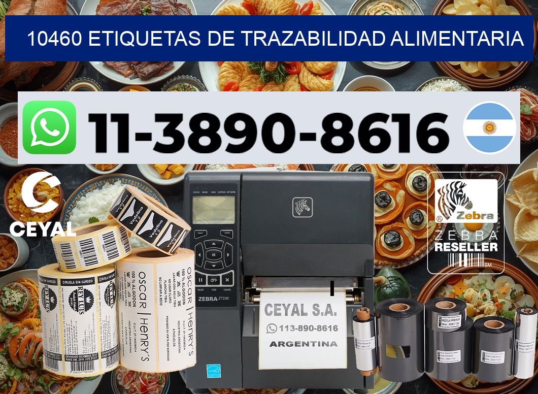 10460 Etiquetas de trazabilidad alimentaria
