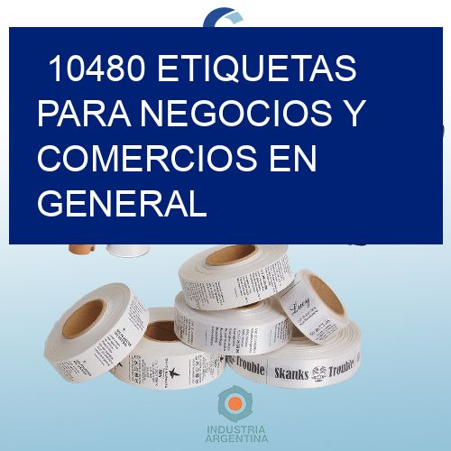 10480 Etiquetas para negocios y comercios en general