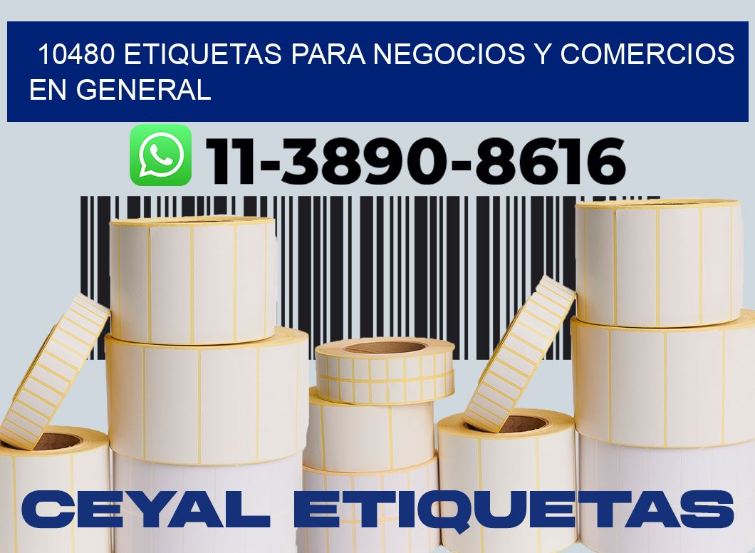 10480 Etiquetas para negocios y comercios en general