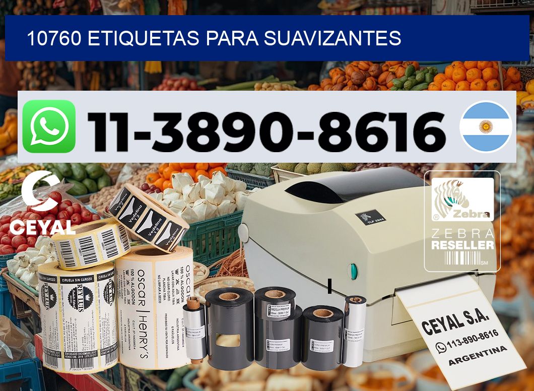 10760 Etiquetas para suavizantes