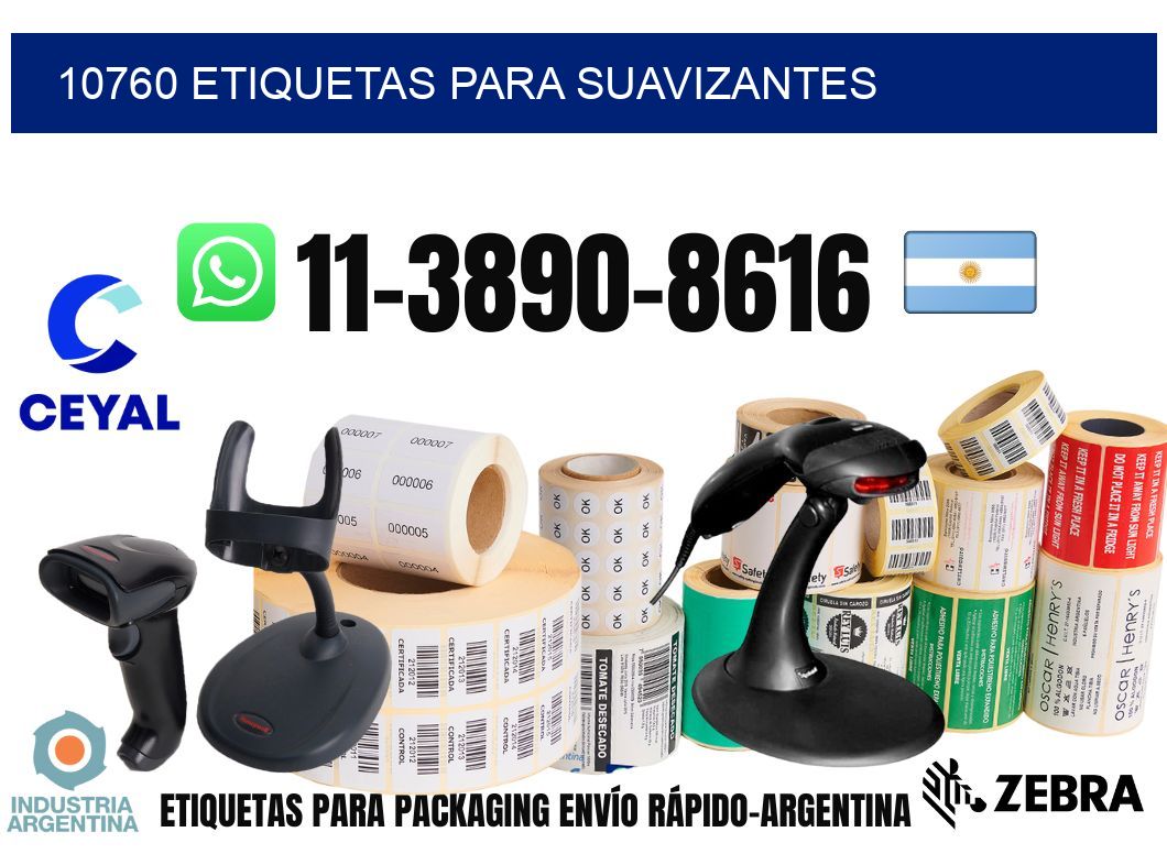 10760 Etiquetas para suavizantes