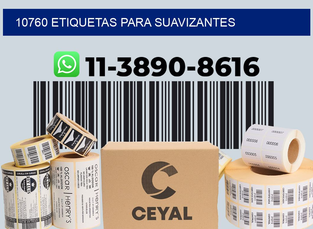 10760 Etiquetas para suavizantes
