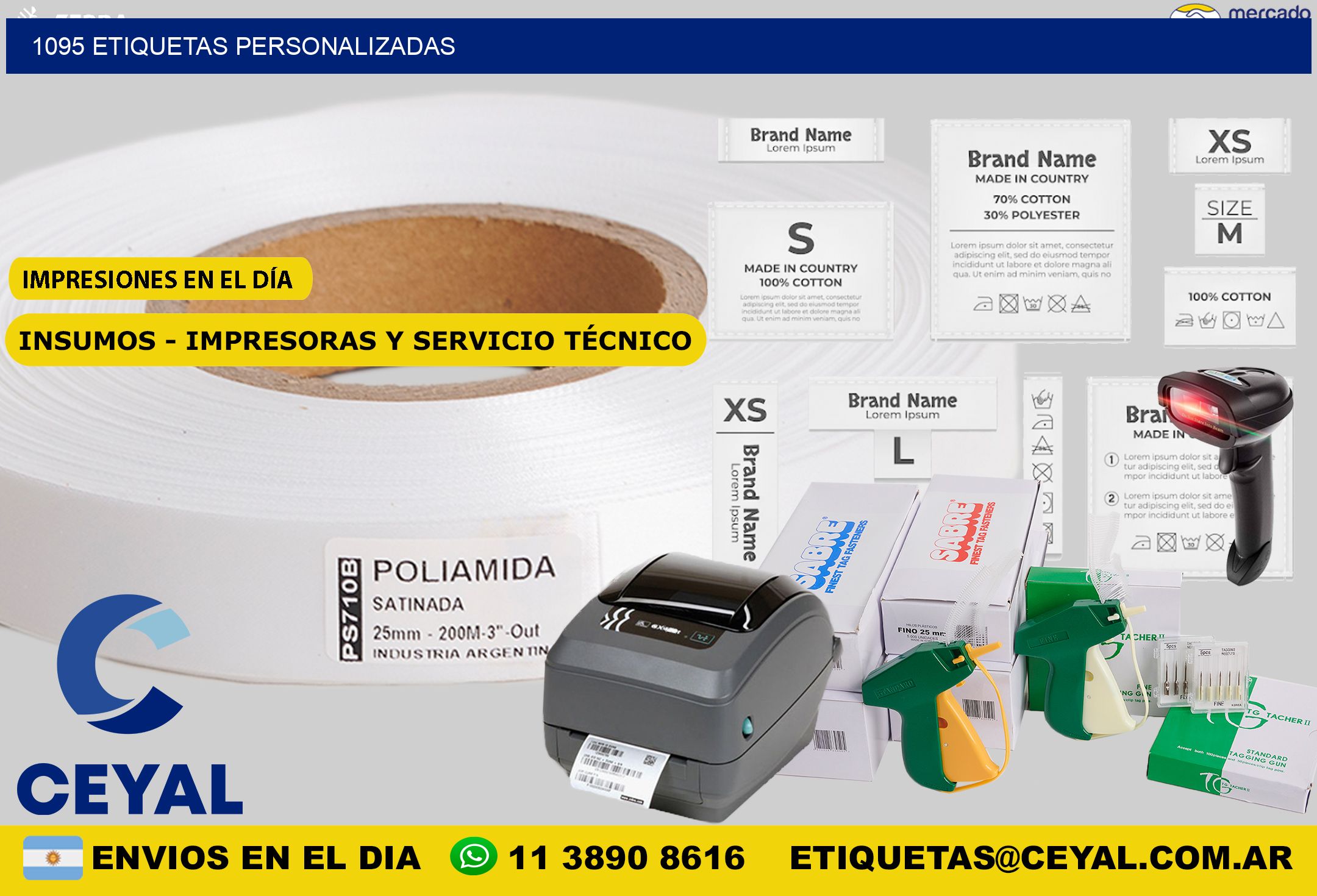 1095 etiquetas personalizadas