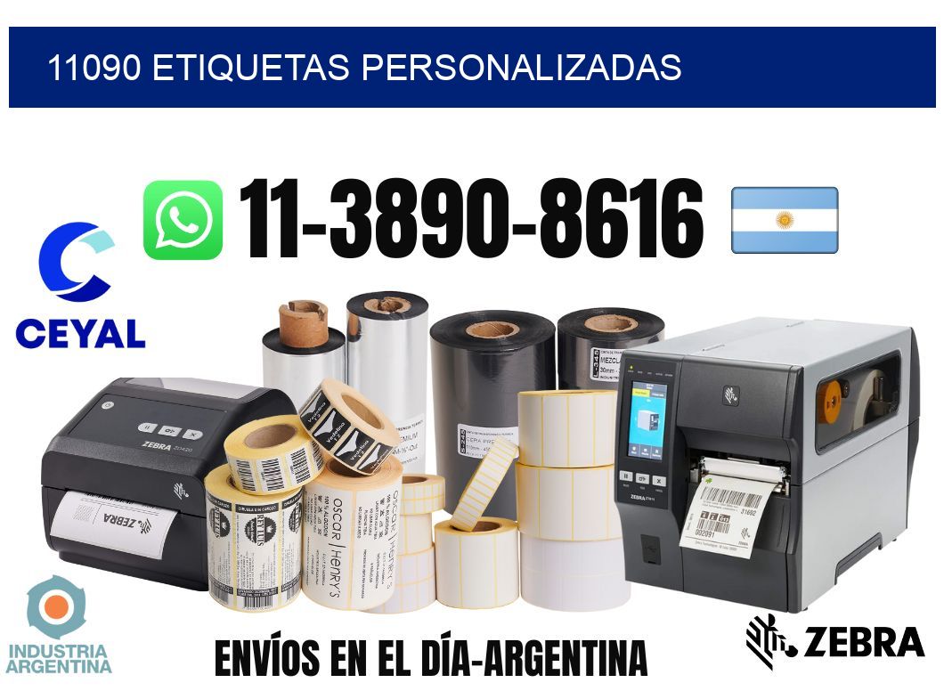 11090 etiquetas personalizadas