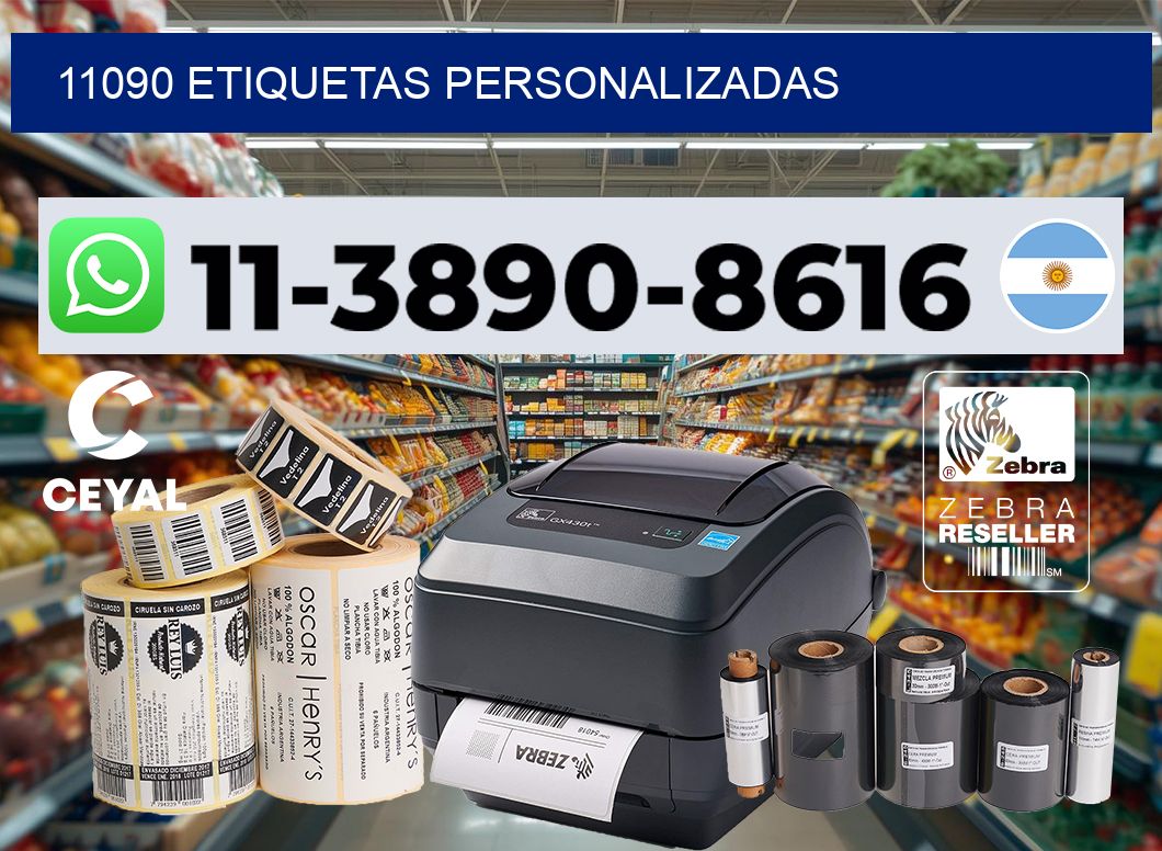 11090 etiquetas personalizadas