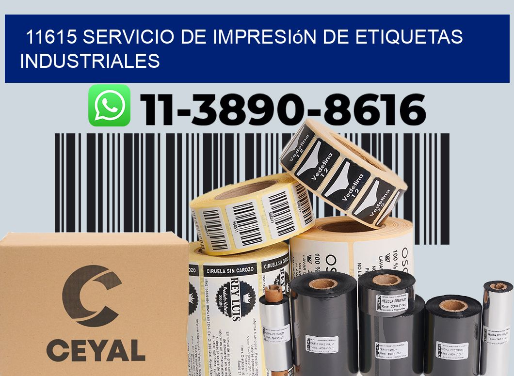 11615 Servicio de impresión de etiquetas industriales