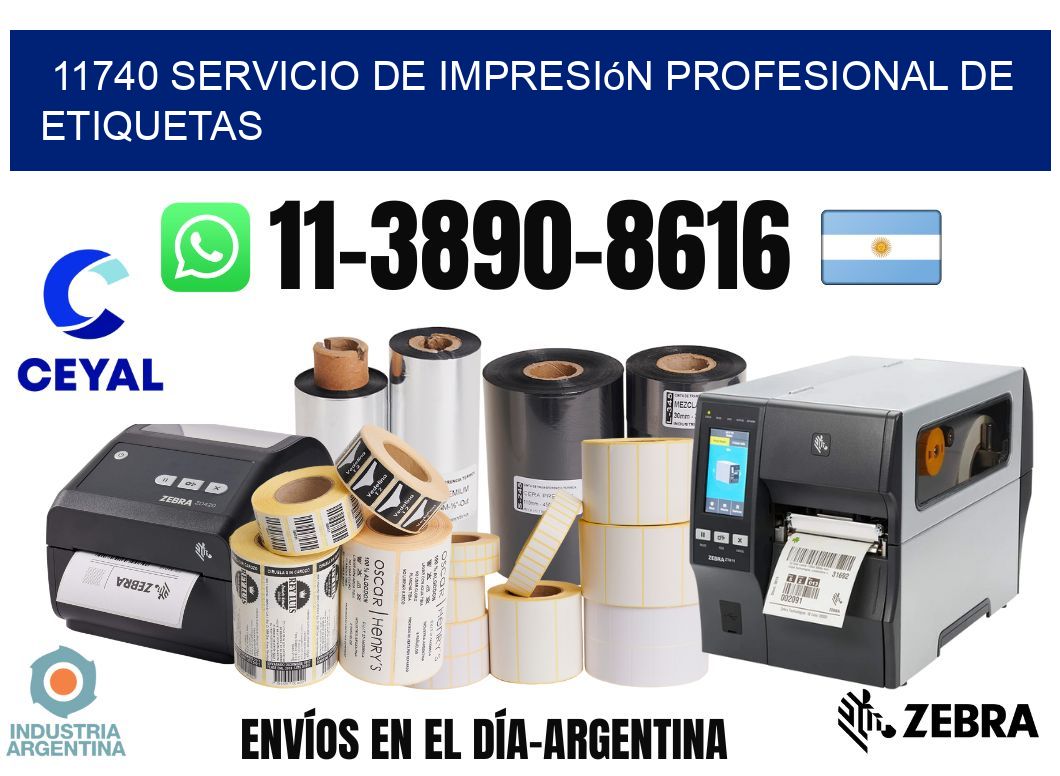 11740 Servicio de impresión profesional de etiquetas