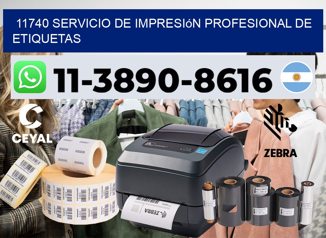 11740 Servicio de impresión profesional de etiquetas