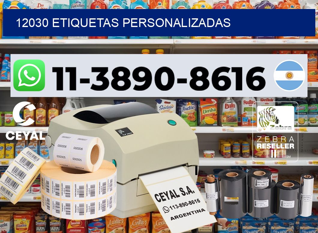 12030 etiquetas personalizadas
