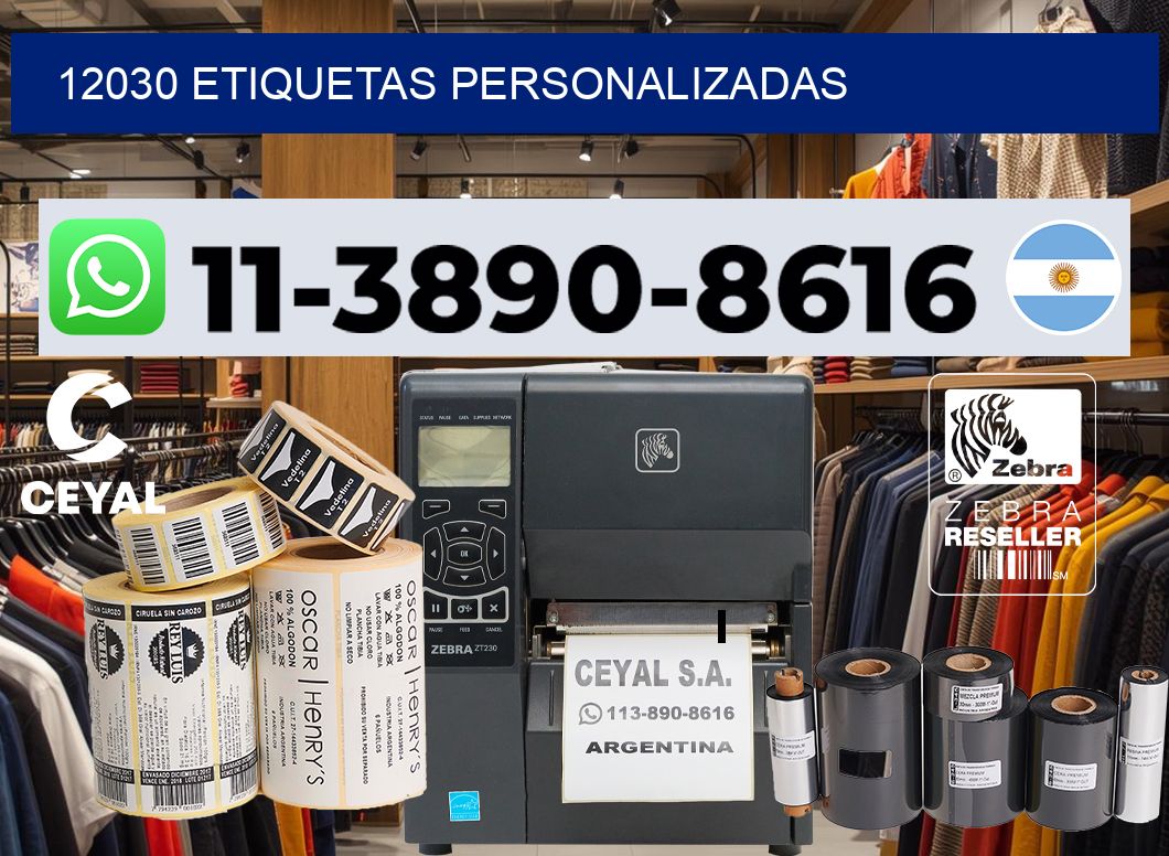 12030 etiquetas personalizadas