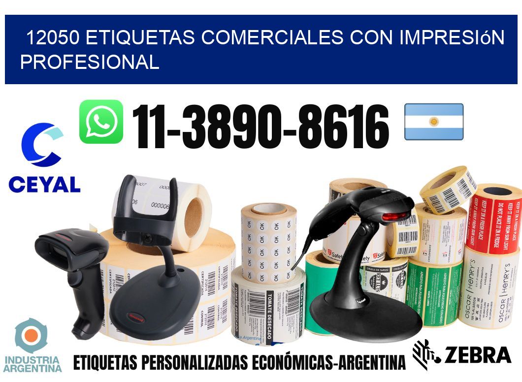 12050 Etiquetas comerciales con impresión profesional