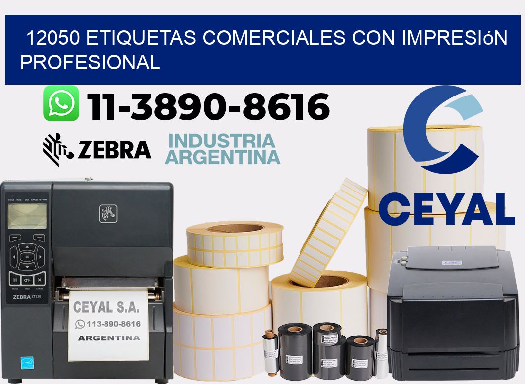 12050 Etiquetas comerciales con impresión profesional