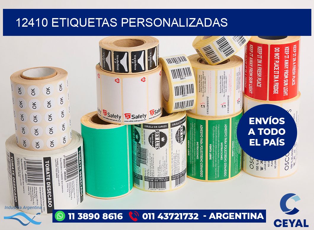 12410 etiquetas personalizadas
