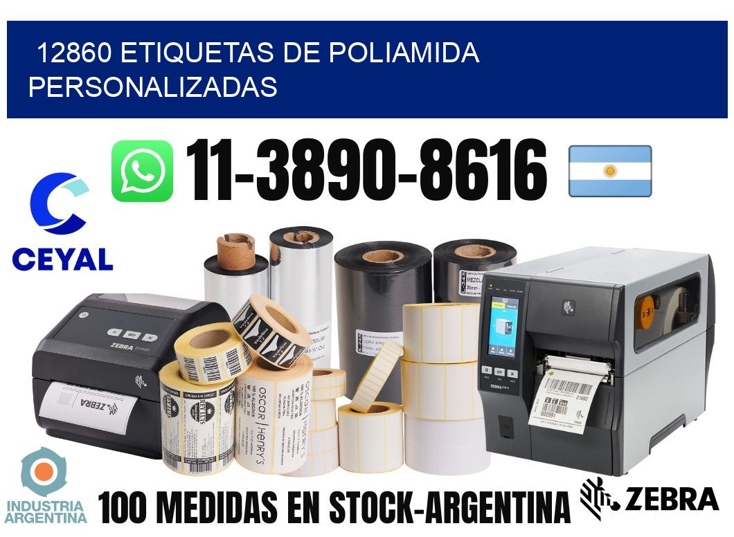 12860 Etiquetas de poliamida personalizadas
