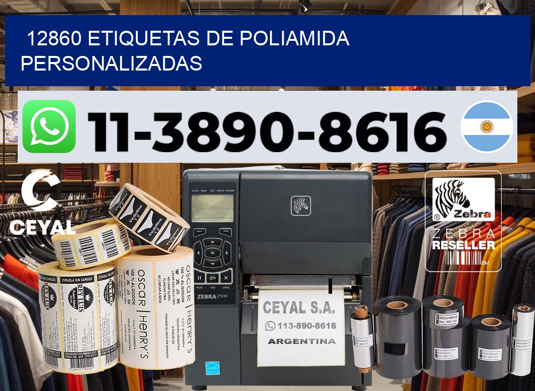 12860 Etiquetas de poliamida personalizadas