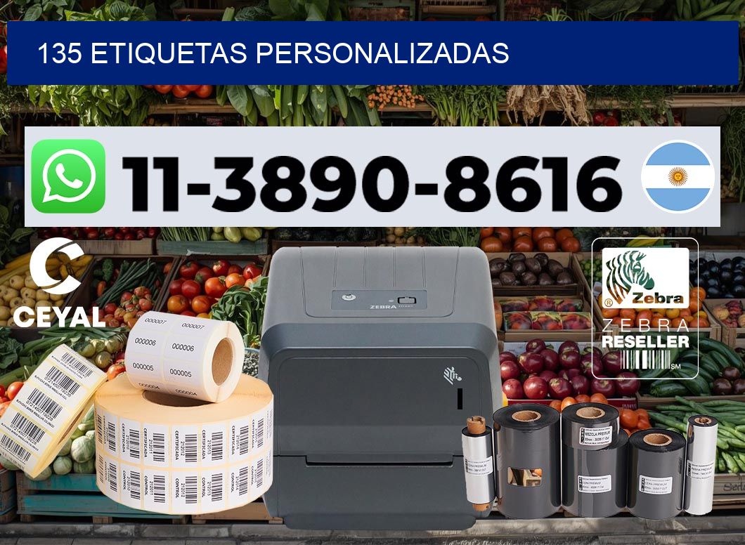 135 etiquetas personalizadas
