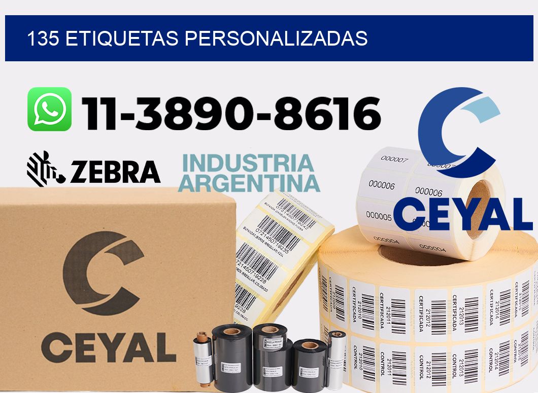 135 etiquetas personalizadas