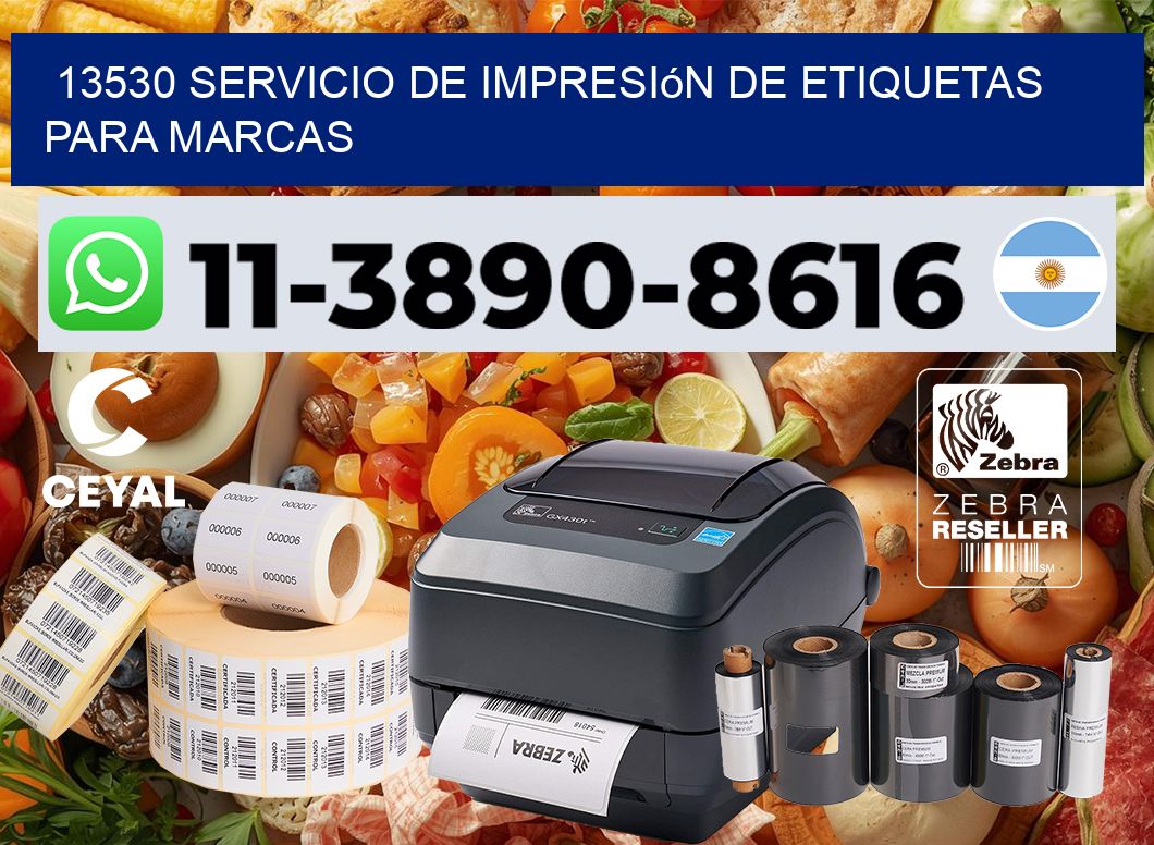 13530 Servicio de impresión de etiquetas para marcas