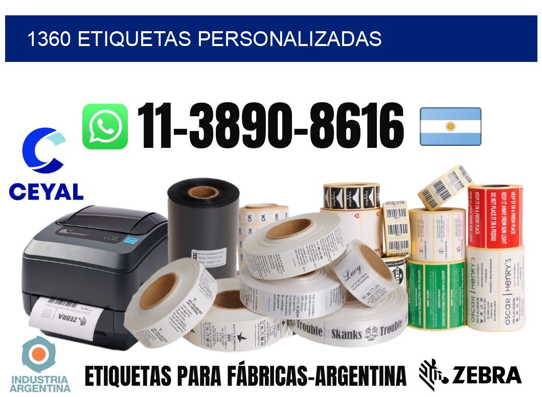 1360 etiquetas personalizadas