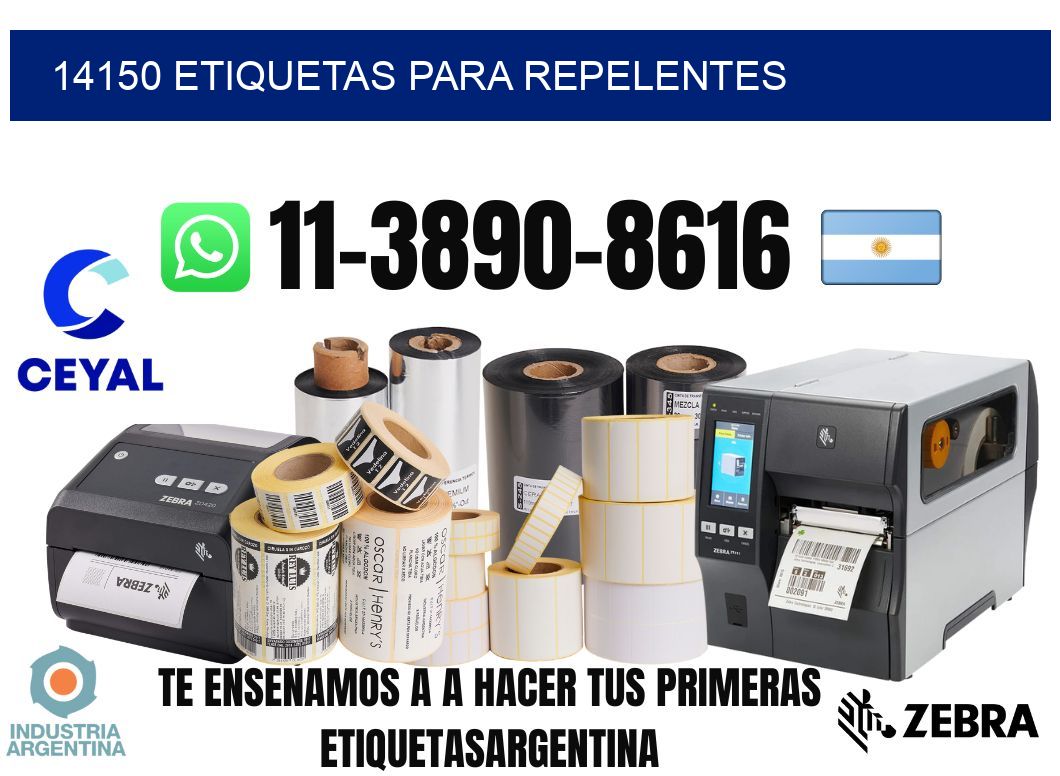 14150 Etiquetas para repelentes