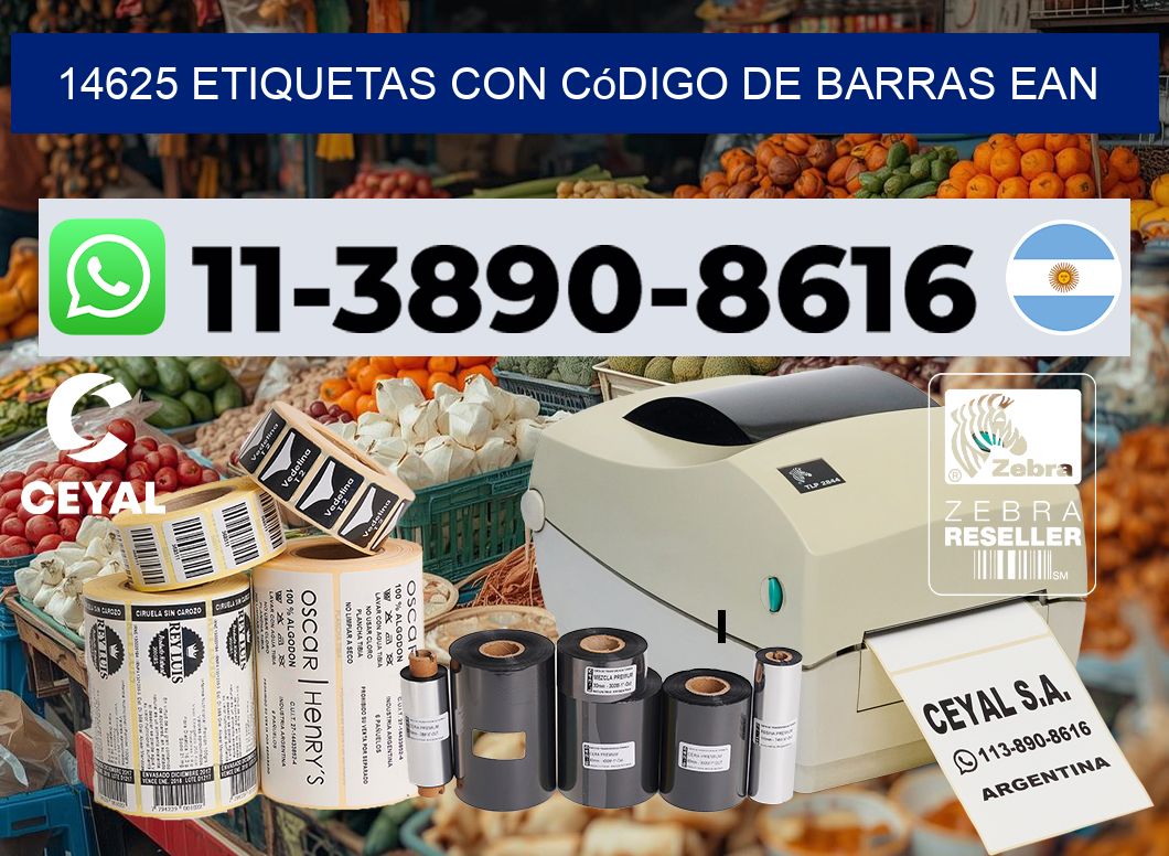 14625 Etiquetas con código de barras EAN