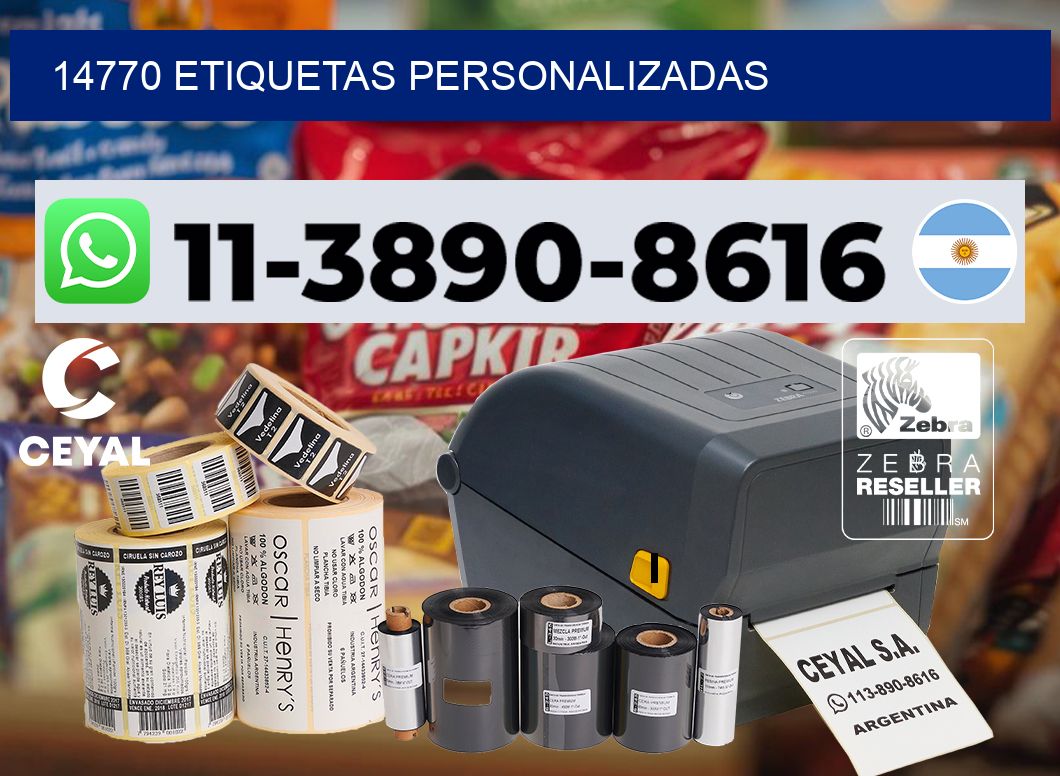 14770 etiquetas personalizadas