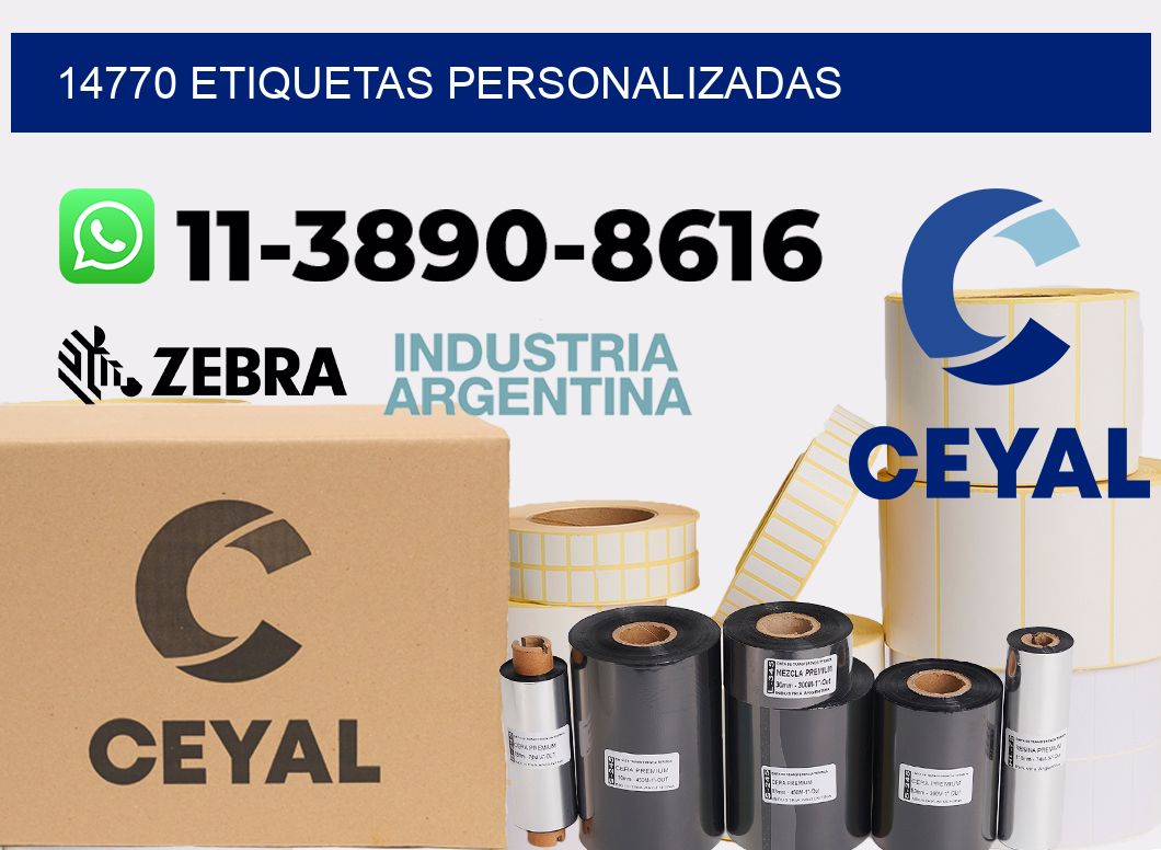 14770 etiquetas personalizadas
