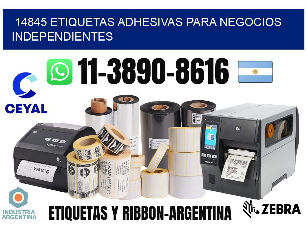 14845 Etiquetas adhesivas para negocios independientes