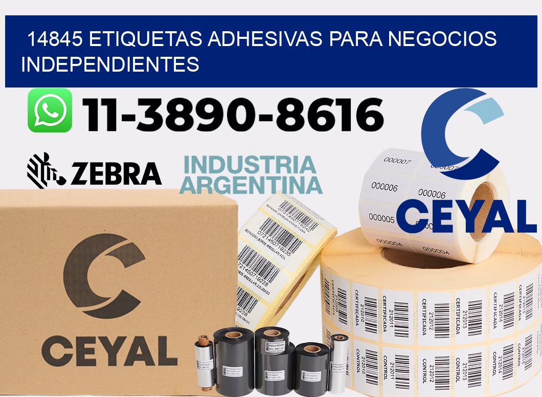 14845 Etiquetas adhesivas para negocios independientes