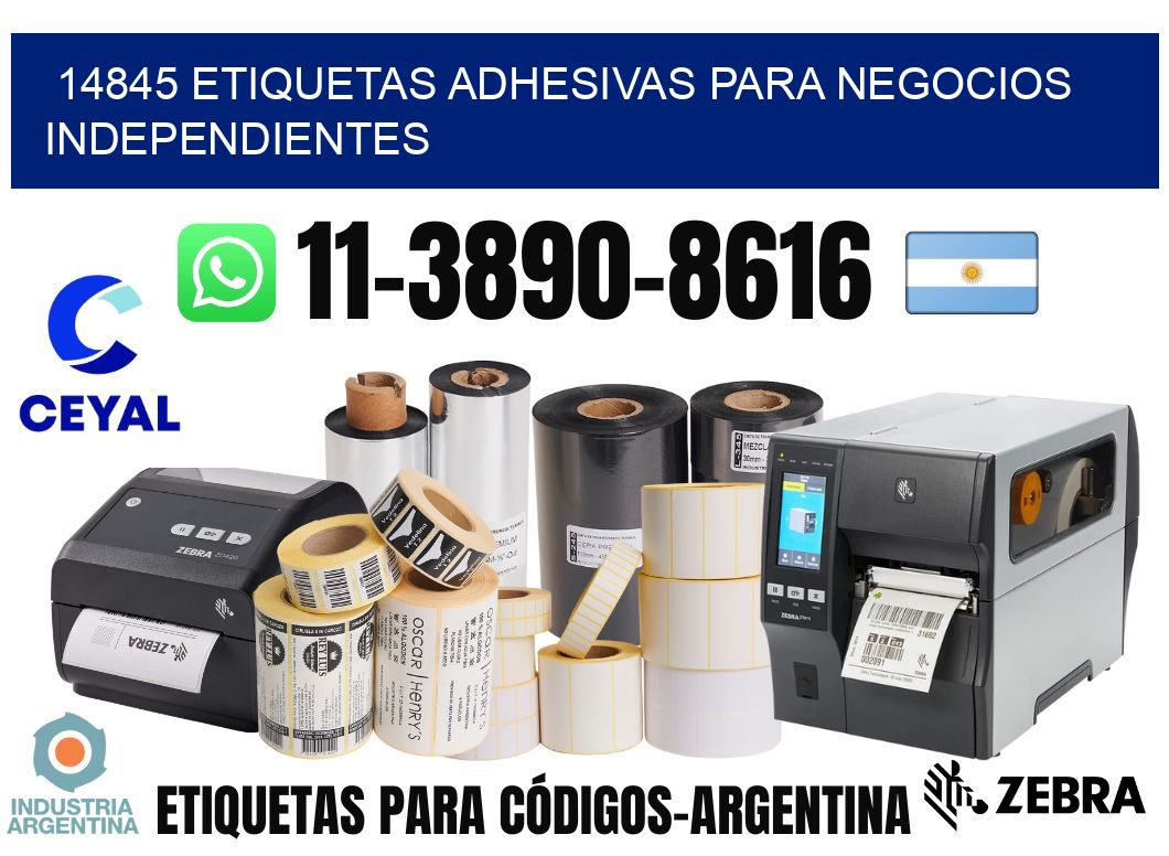 14845 Etiquetas adhesivas para negocios independientes