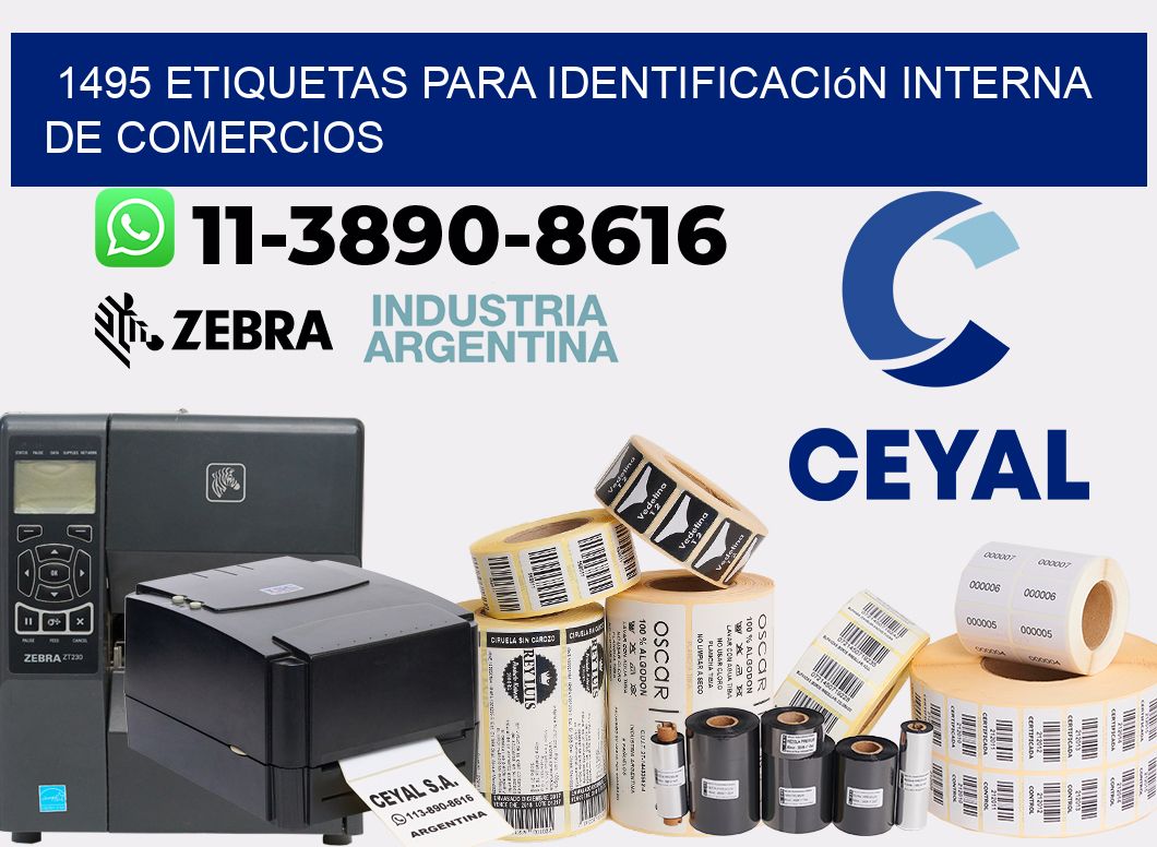 1495 Etiquetas para identificación interna de comercios