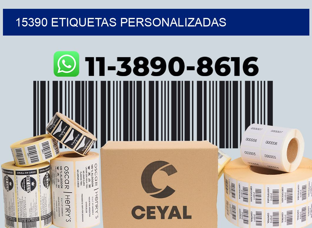 15390 etiquetas personalizadas