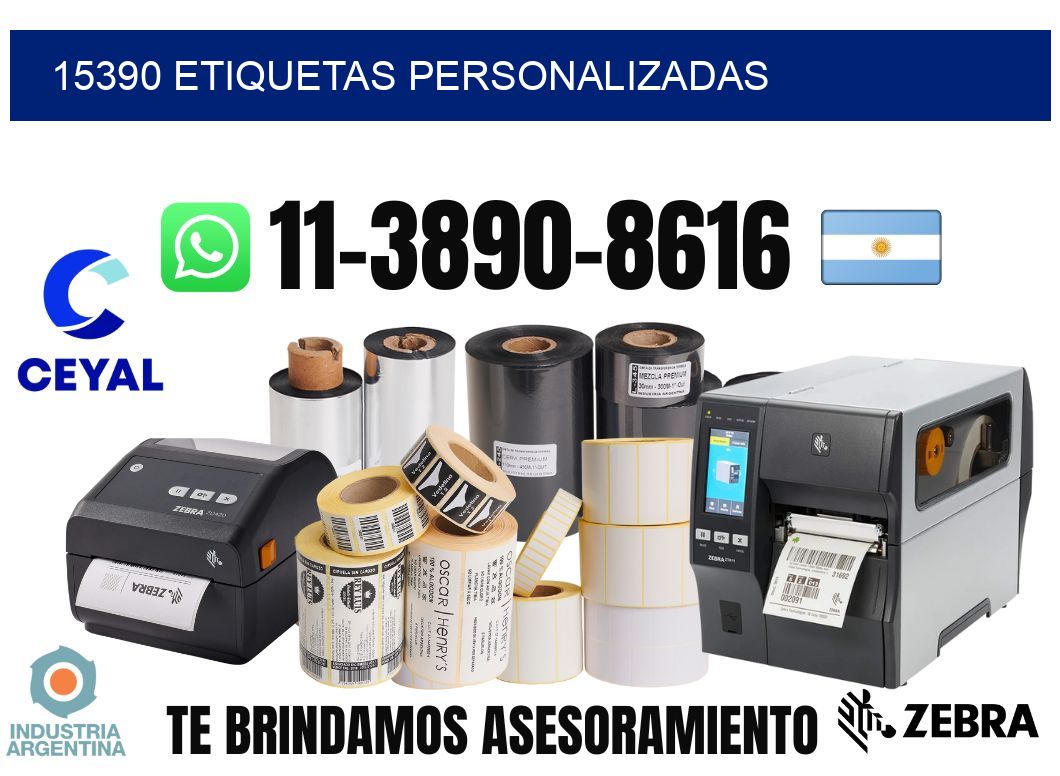 15390 etiquetas personalizadas