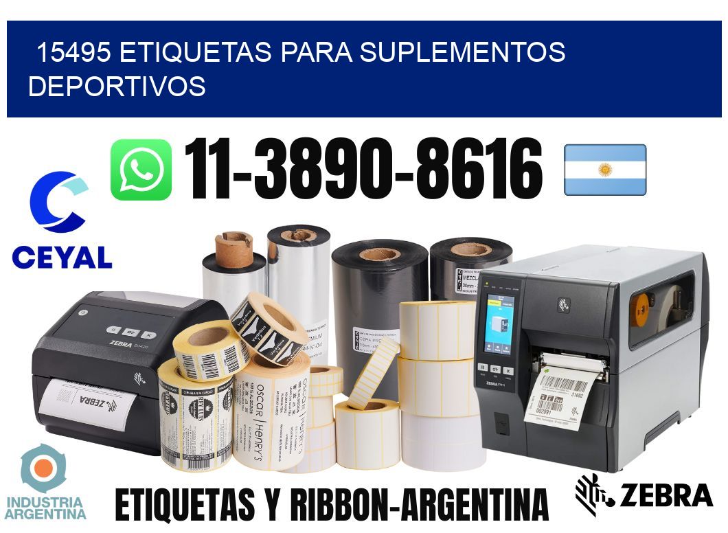 15495 Etiquetas para suplementos deportivos