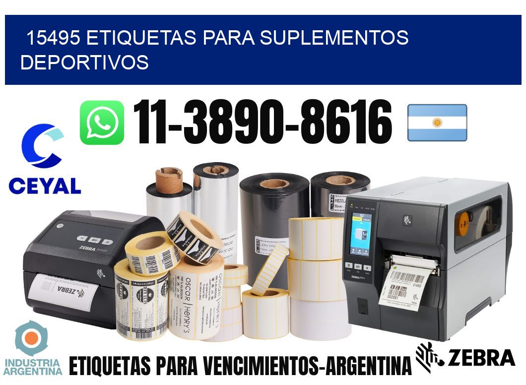 15495 Etiquetas para suplementos deportivos