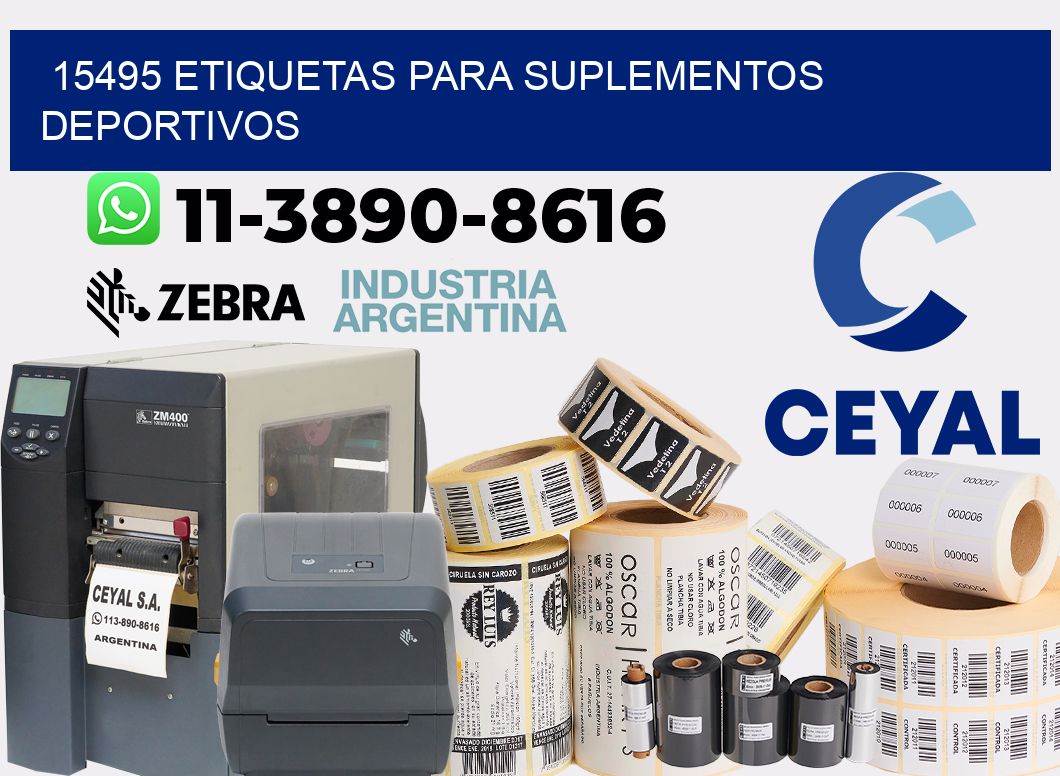 15495 Etiquetas para suplementos deportivos