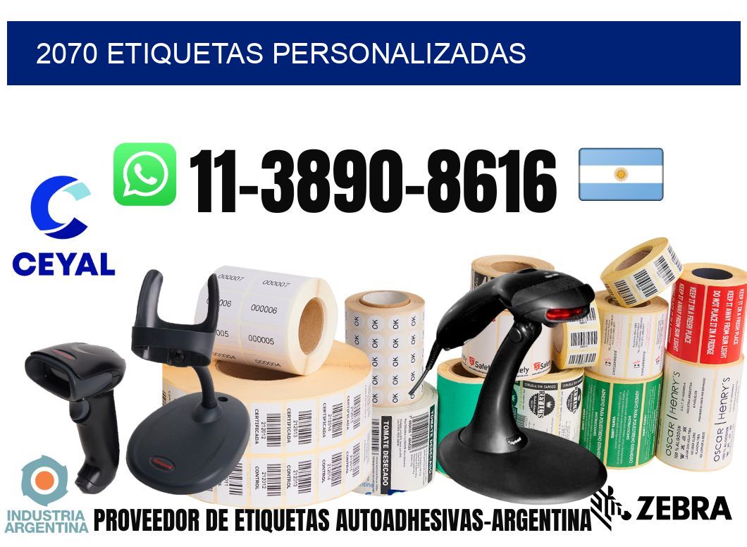 2070 etiquetas personalizadas
