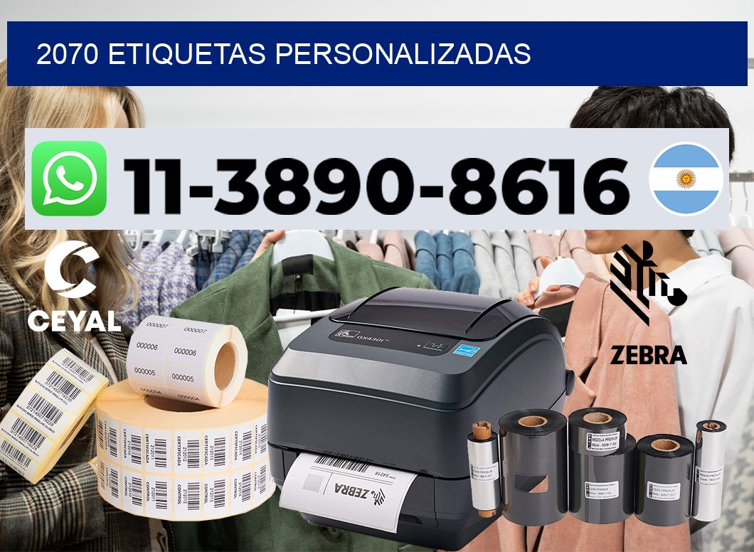 2070 etiquetas personalizadas