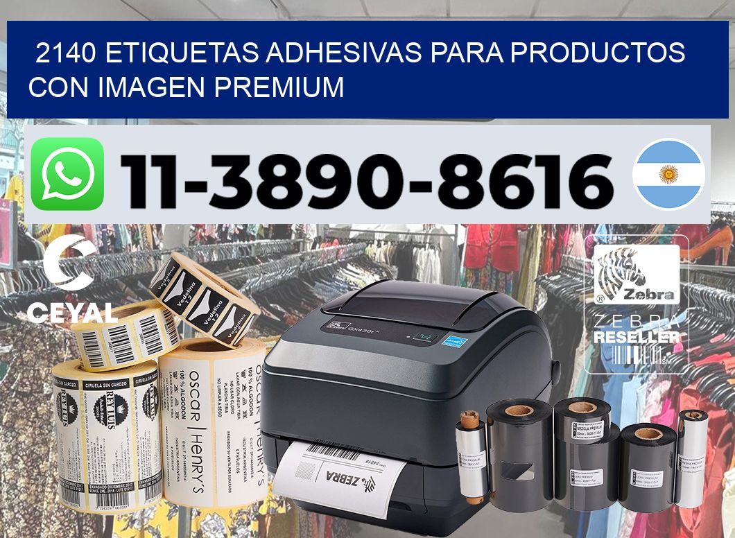 2140 Etiquetas adhesivas para productos con imagen premium