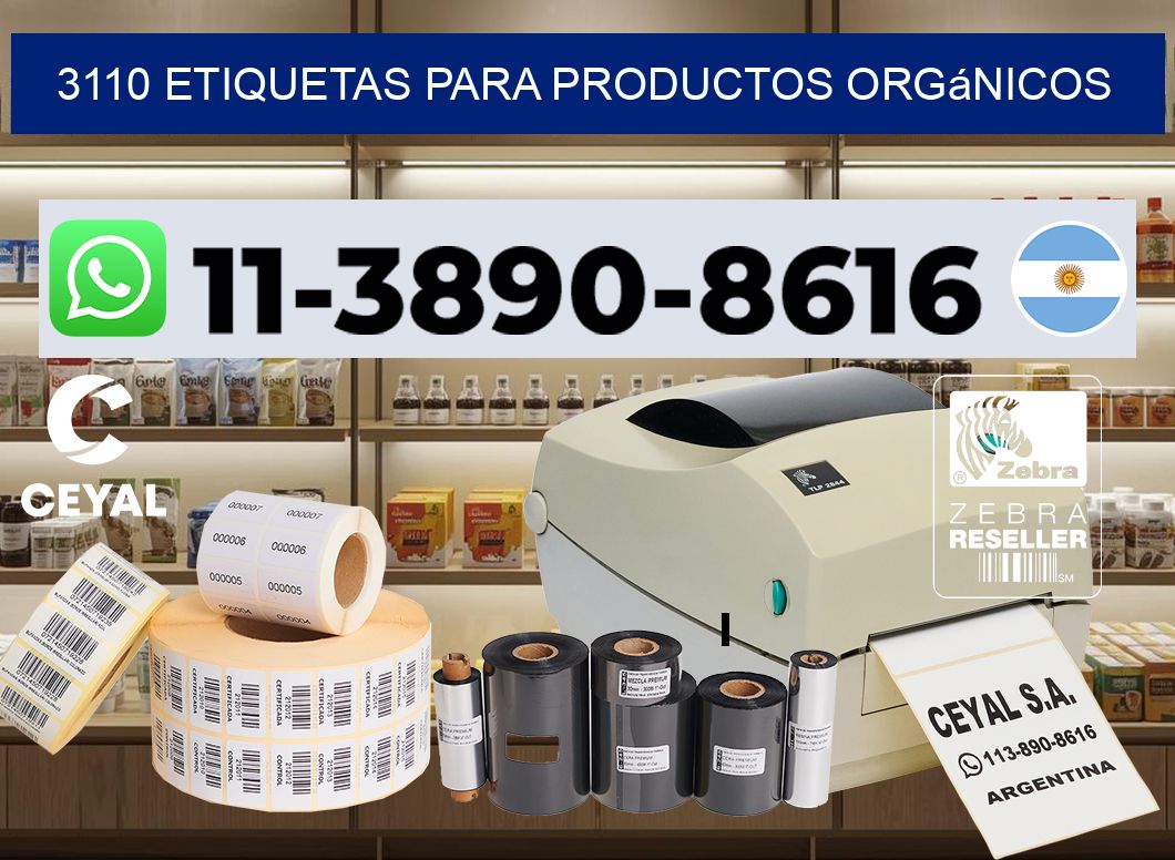 3110 Etiquetas para productos orgánicos