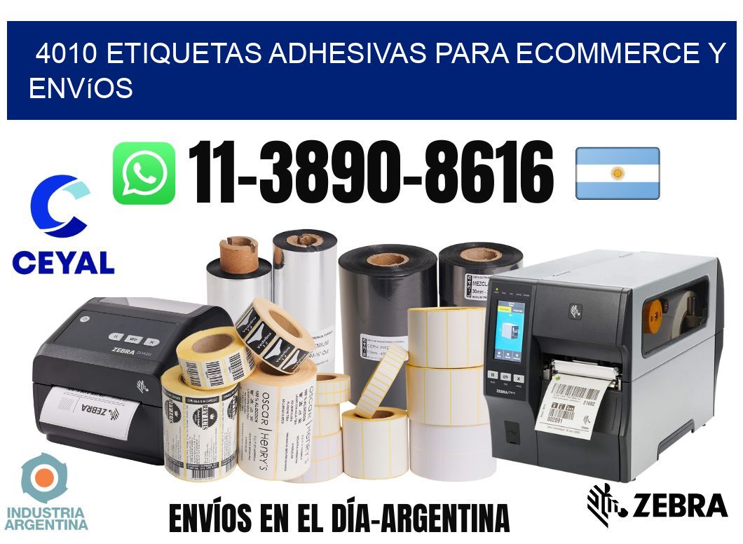 4010 Etiquetas adhesivas para ecommerce y envíos