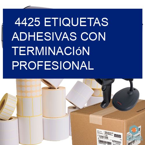 4425 Etiquetas adhesivas con terminación profesional