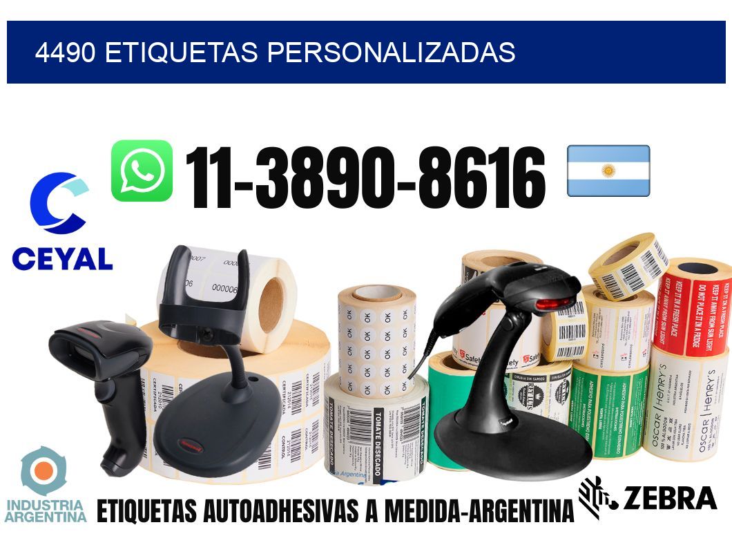 4490 etiquetas personalizadas