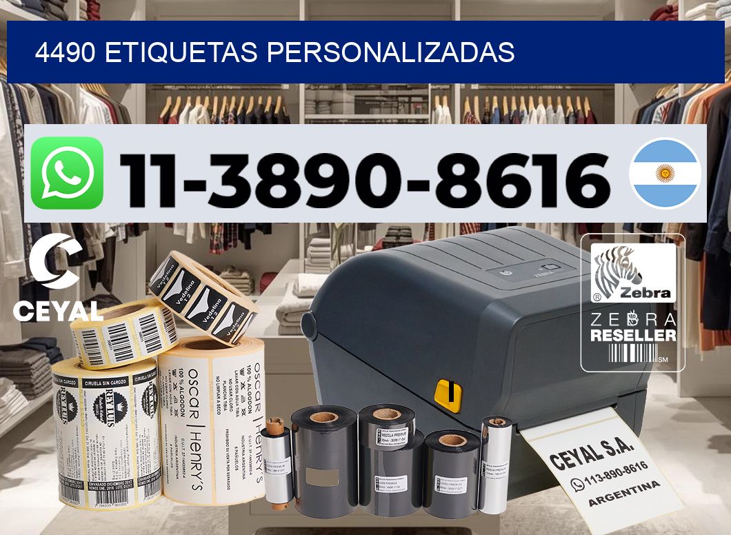 4490 etiquetas personalizadas