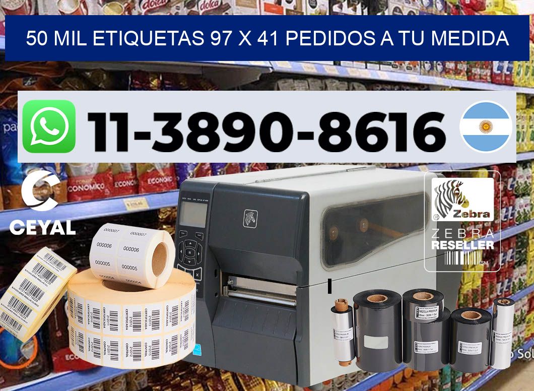 50 mil etiquetas 97 x 41 Pedidos a tu medida