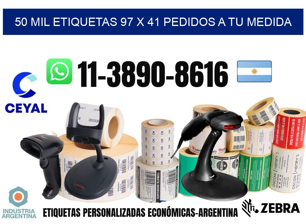 50 mil etiquetas 97 x 41 Pedidos a tu medida