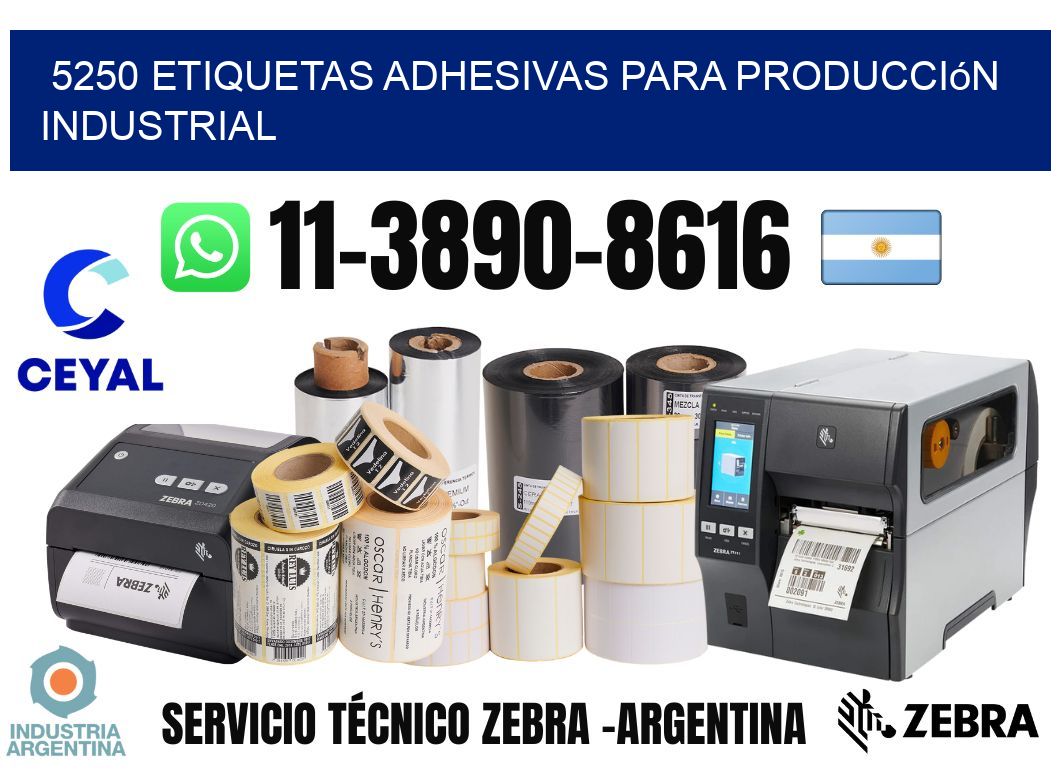 5250 Etiquetas adhesivas para producción industrial