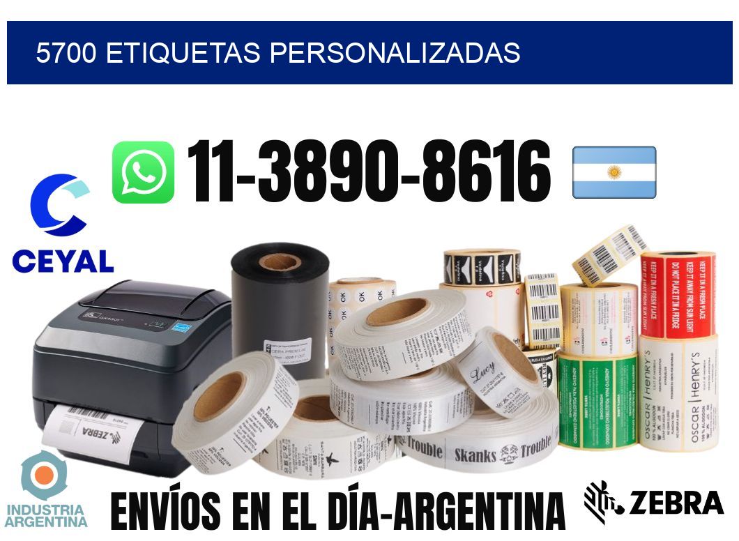 5700 etiquetas personalizadas